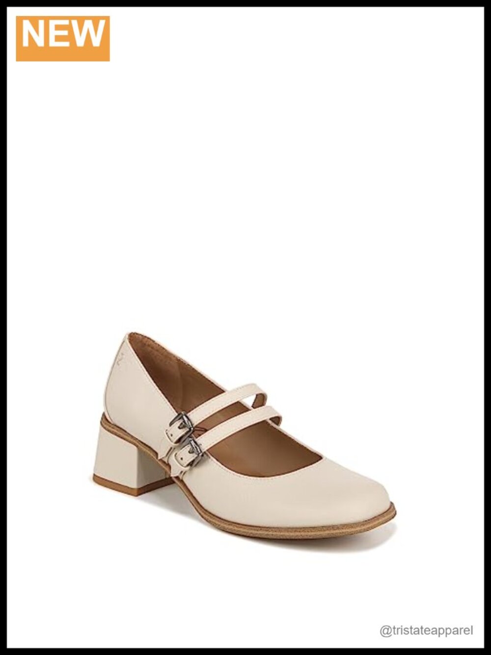 Mary Jane Block Heel Square Toe Faux Leather Comfort Pumps